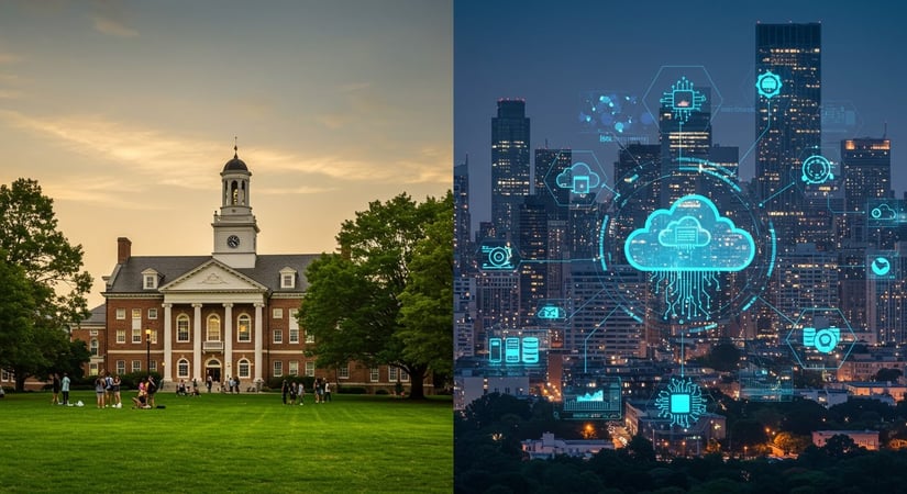 college vs technology